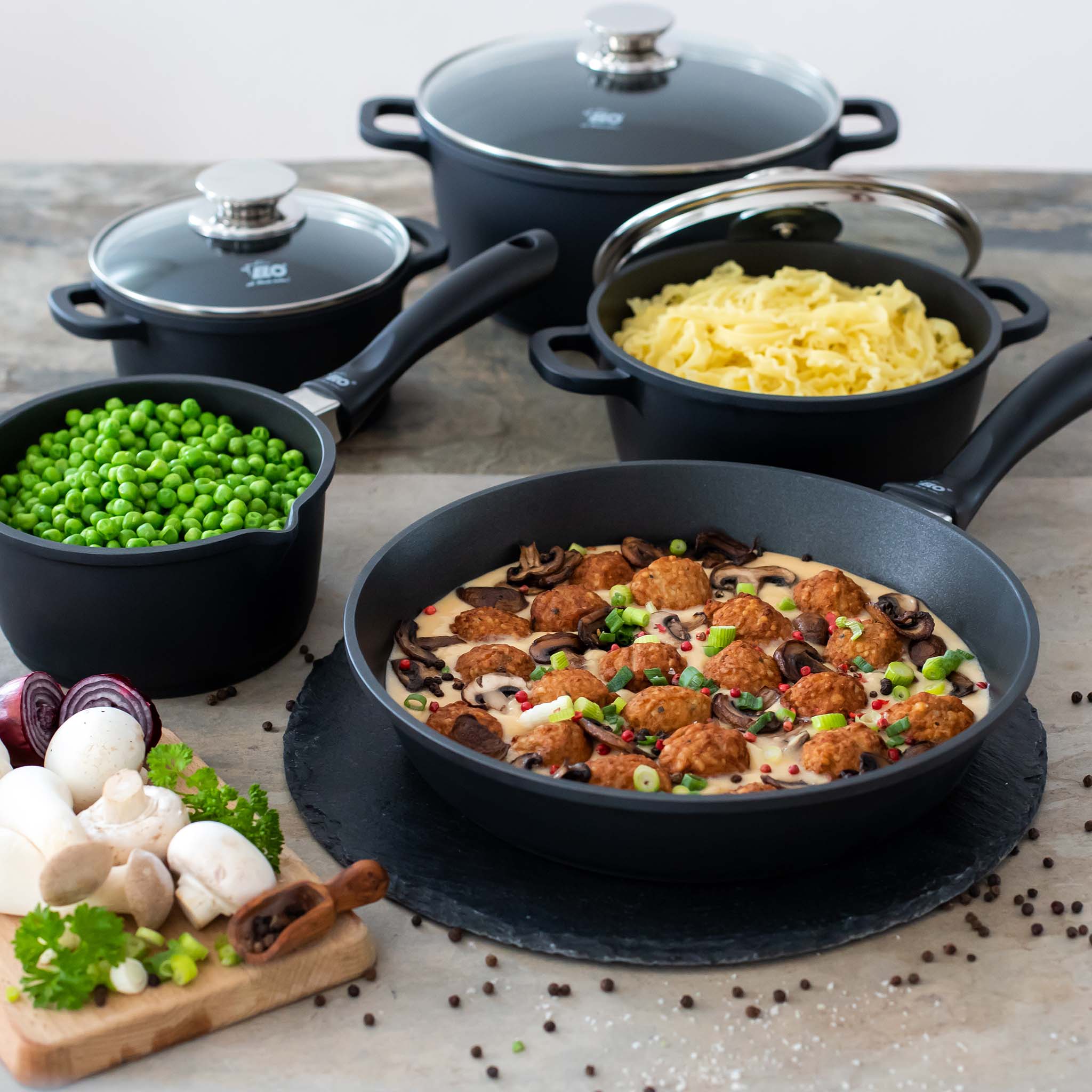 ELO Cocotte 38 x 25 cm en fonte aluminium antiadhésive 7 L Elo Alucast